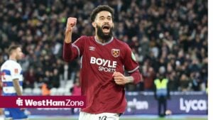 Pablo in a West Ham shirt