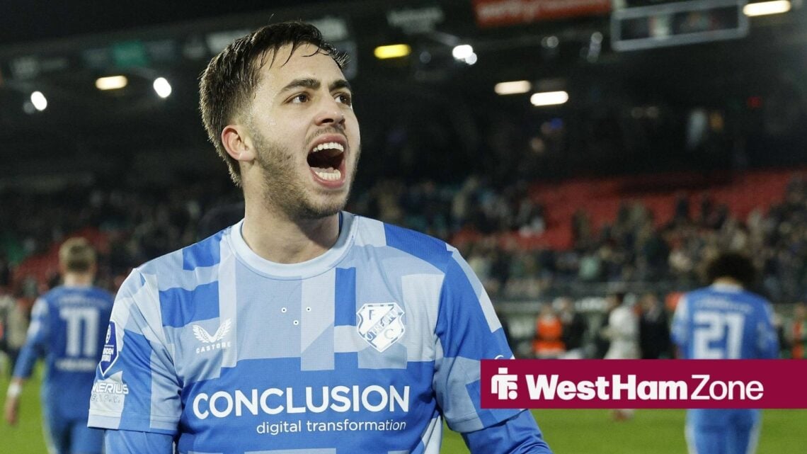 Souffian El Karouani playing for Utrecht vs Nijmegen