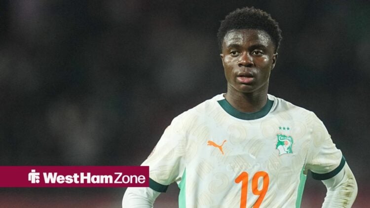 Inao Oulai playing for Ivory Coast at AFCON