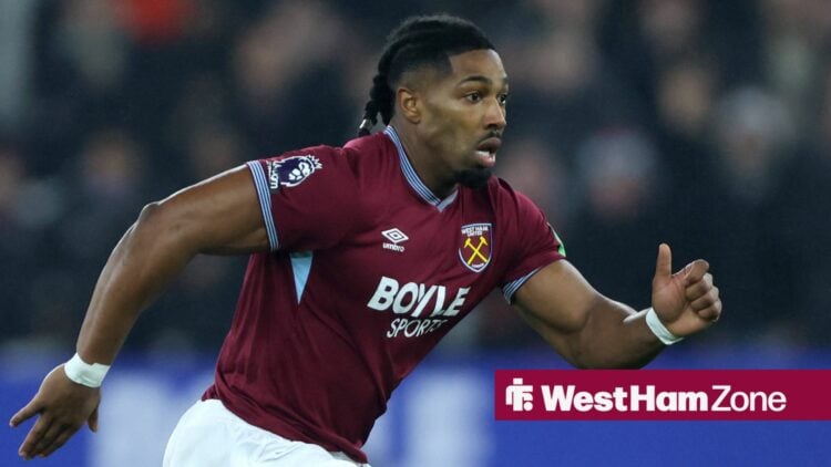 Adama Traore in action for West Ham