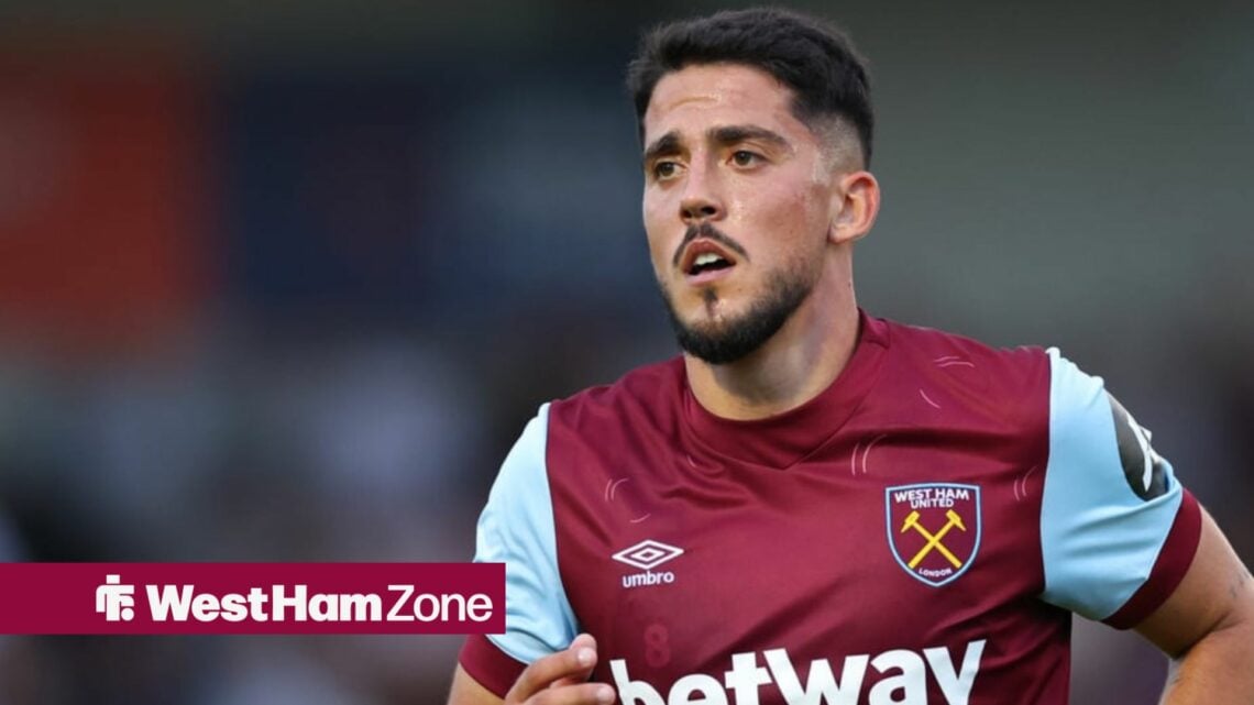 Pablo Fornals in action for West Ham United