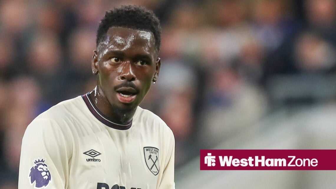 Everton FC v West Ham United FC, Premier League Soungoutou Magassa Of West Ham during the Everton FC v West Ham United FC English Premier League ma...