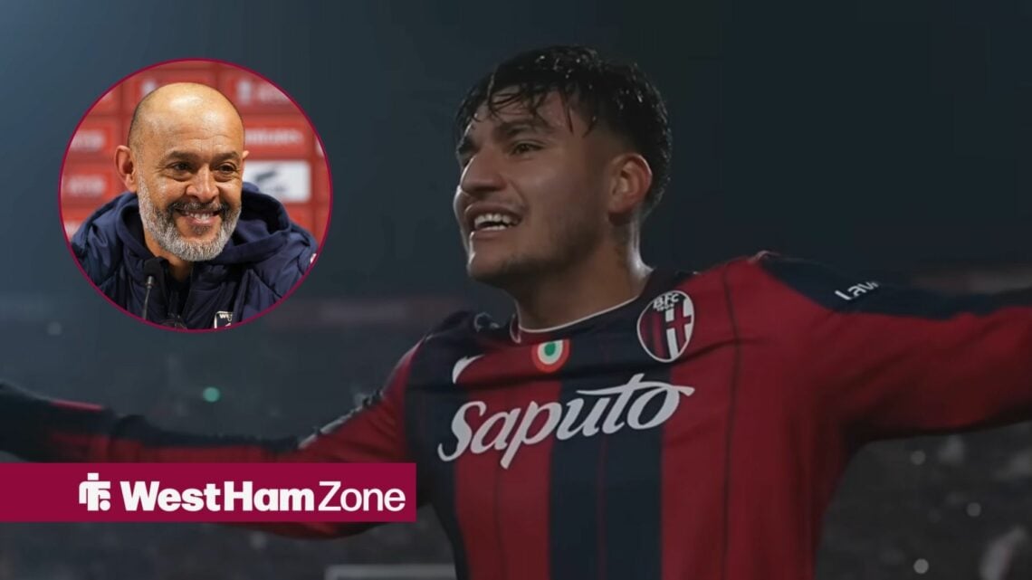 Santiago Castro for Bologna with Nuno Espirito Santo in circular inset