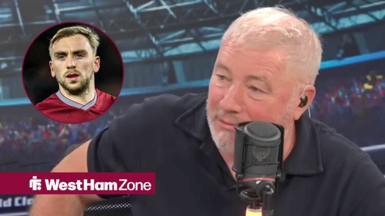 Ally McCoist alongside a circle inset of Jarrod Bowen.