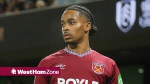 Crysencio Summerville in action for West Ham United