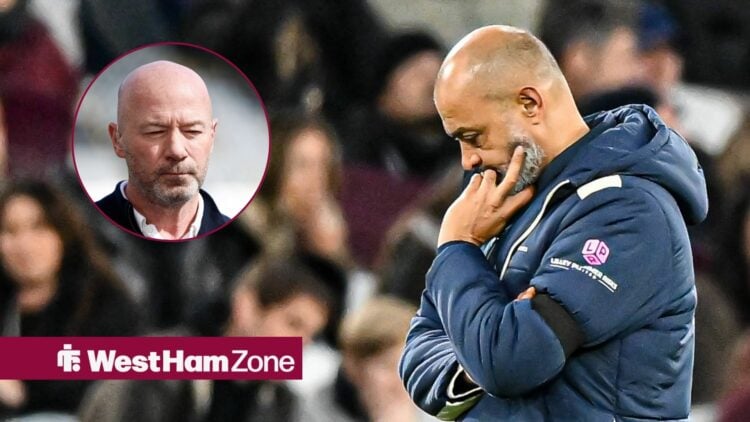 Alan Shearer (inset) as Nuno Espirito Santo looks dejected