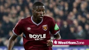 Mohamadou Kante West Ham during the West Ham vs Brentford Emirates FA Cup fifth round match at the London Stadium