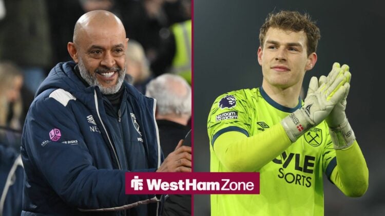 Nuno Espirito Santo and Mads Hermansen