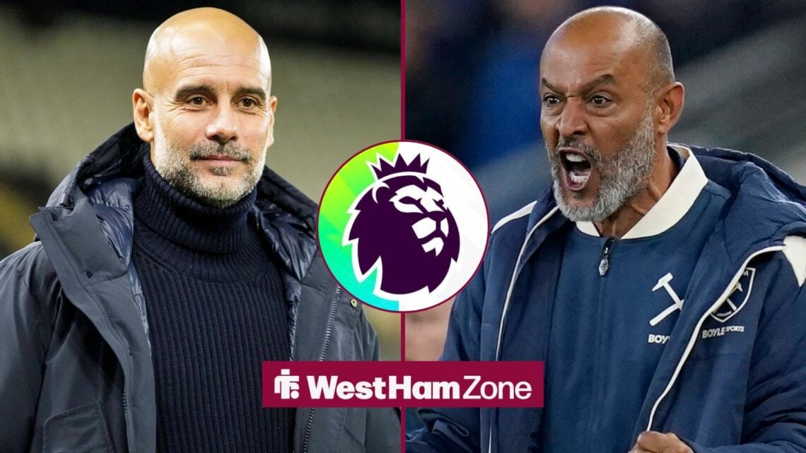 Nuno Espirito Santo manager of West Ham United celebrates his side s goal to make it 1-1 during the Everton vs West Ham United Premier League match...