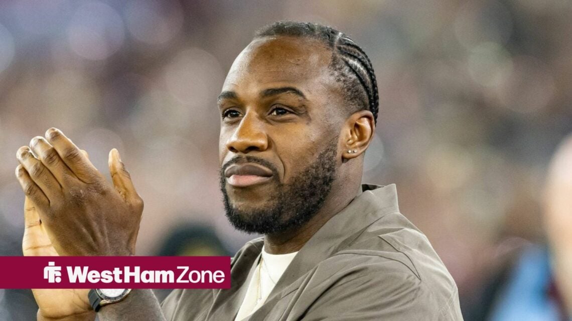 Former West Ham star Michail Antonio clapping.