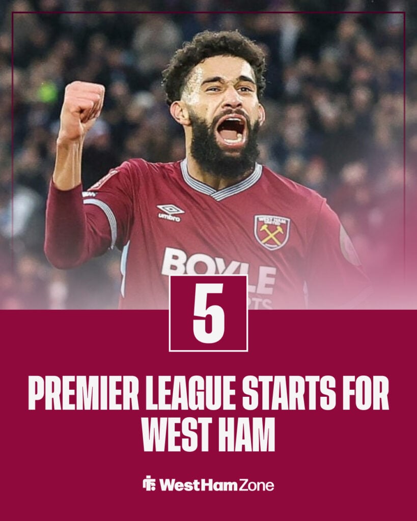 Number of Premier League starts for Pablo in a West Ham shirt.
