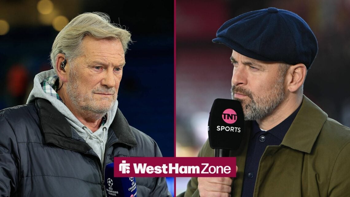 Glenn Hoddle and Joe Cole side-by-side in a split image