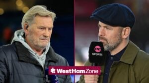 Glenn Hoddle and Joe Cole side-by-side in a split image