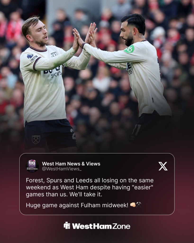 West Ham tweet about Fulham