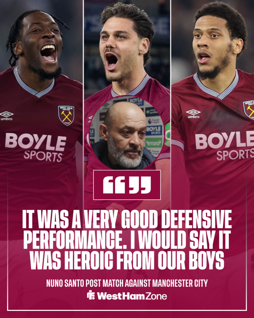 Nuno Espirito Santo praising his defenders