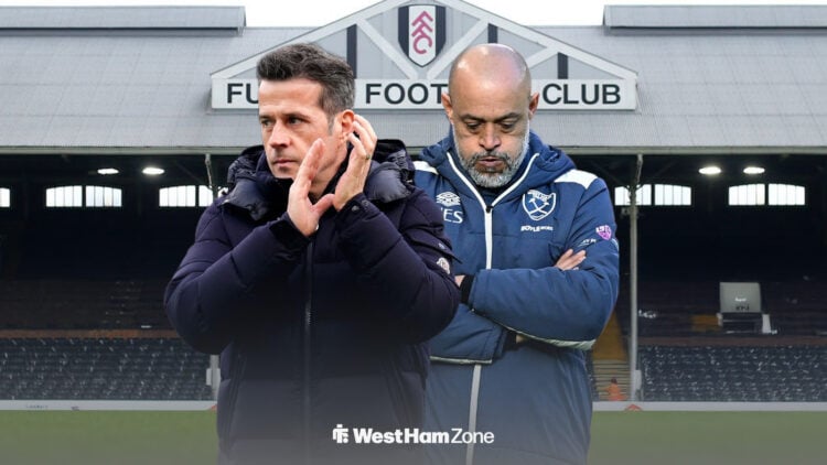 Marco Silva clapping alongside an upset Nuno Espirito Santo at Craven Cottage.