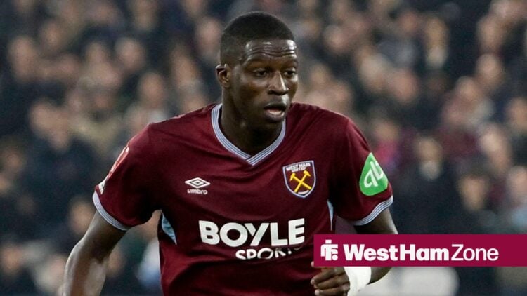 Mohamadou Kante in action for West Ham