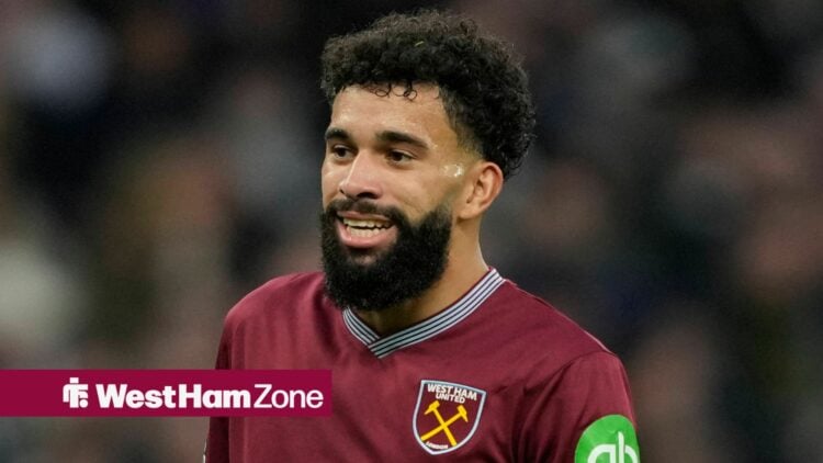 Pablo smiling in action for West Ham