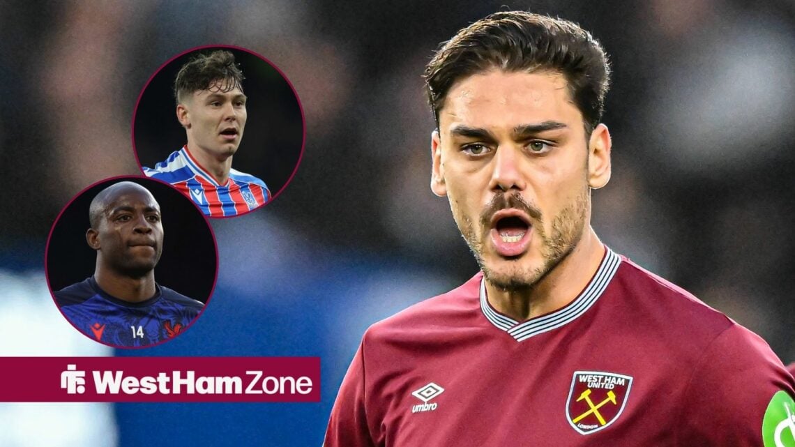 Brighton & Hove Albion v West Ham United - Premier League Konstantinos Mavropanos of West Ham plays during the Premier League match between Brighto...