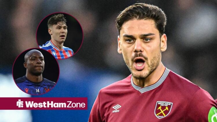 Brighton & Hove Albion v West Ham United - Premier League Konstantinos Mavropanos of West Ham plays during the Premier League match between Brighto...