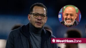 Liam Rosenior at Chelsea with Nuno Espirito Santo in circular inset