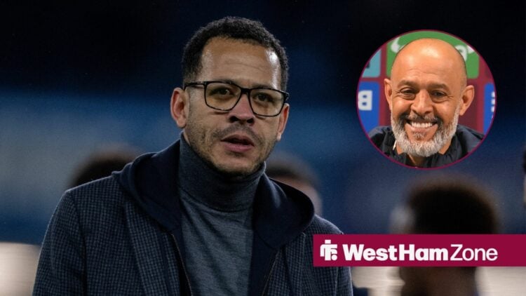 Liam Rosenior at Chelsea with Nuno Espirito Santo in circular inset