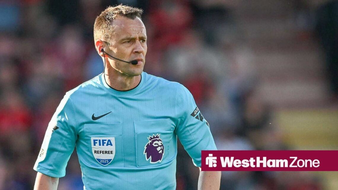 Bournemouth v Aston Villa Premier League 10/05/2025. Referee Stuart Attwell during the Premier League match between Bournemouth and Aston Villa at ...