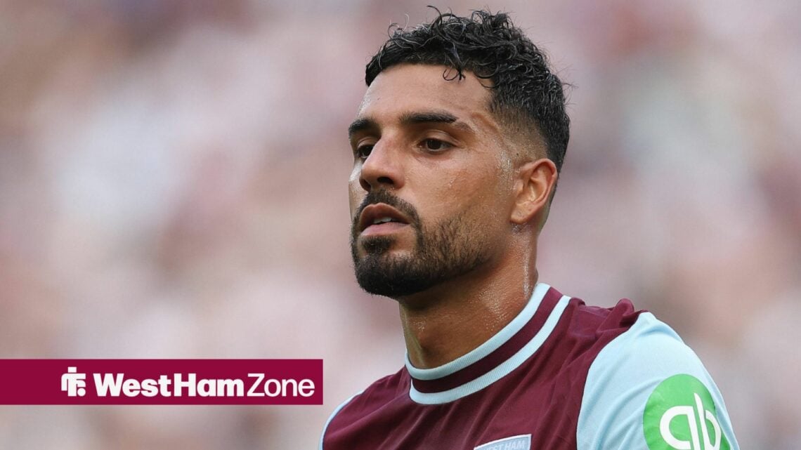 Emerson playing for West Ham United