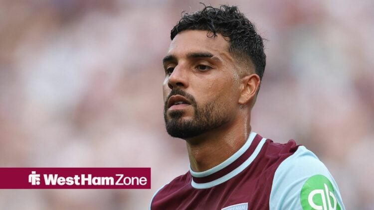 Emerson playing for West Ham United