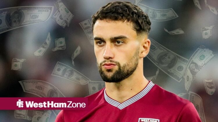 Max Kilman looking concentrated playing for West Ham