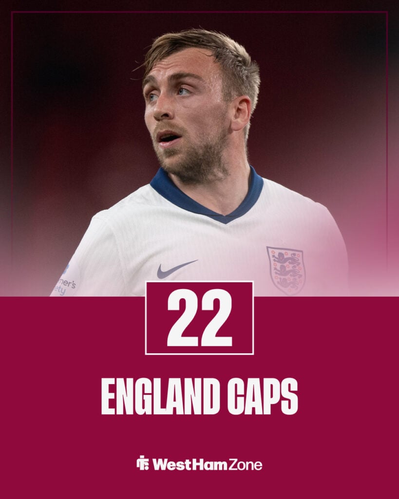 Jarrod Bowen's England caps