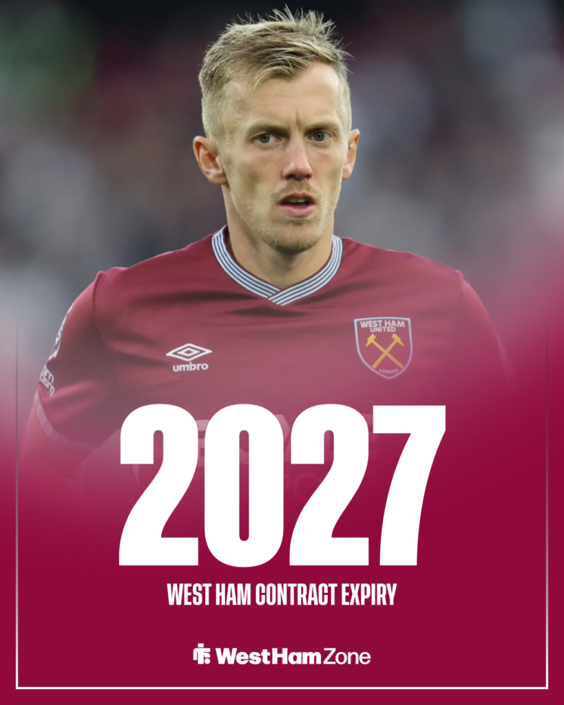 West Ham James Ward-Prowse contract expiry