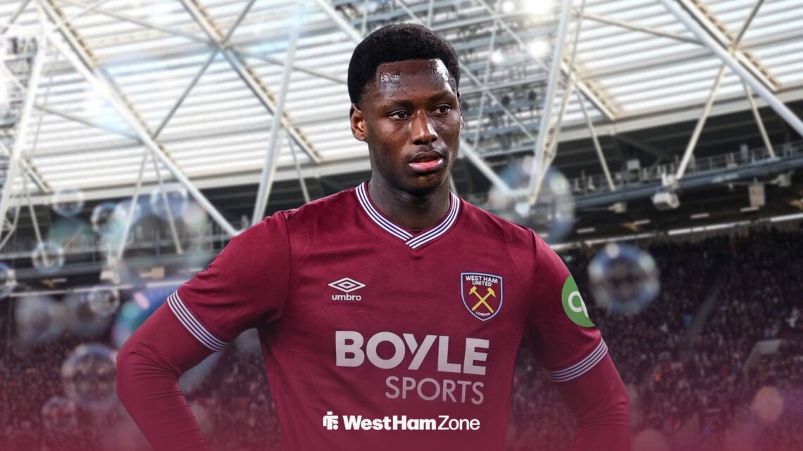 Djaoui Cisse in a West Ham shirt