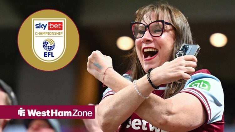 ATLANTA, GA Ð AUGUST 03: West Ham fans celebrate a goal during the Premier League Summer Series match between AFC Bournemouth and West Ham United o...