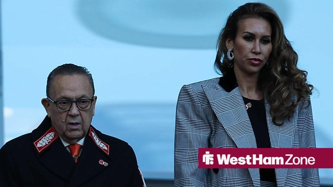 8th November 2025 London Stadium, London, England Premier League Football, West Ham United versus Burnley West Ham United co-owner and co-chairmen ...