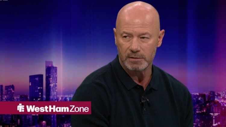 Alan Shearer speaking on Match of the Day