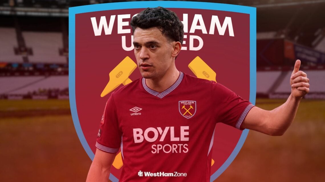 Pedro Goncalves in West Ham shirt