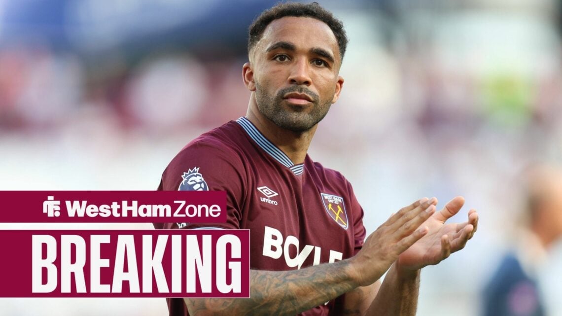 Callum Wilson clapping while playing for West Ham