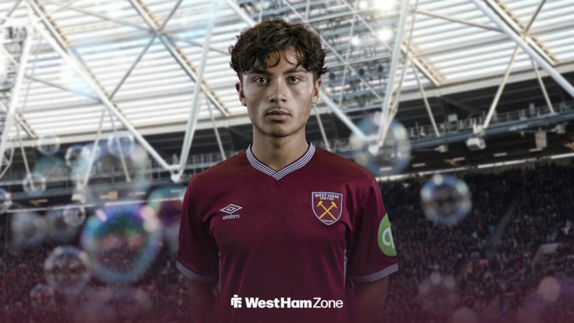 West Ham youngster Lewis Beckford.