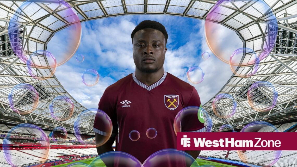 West Ham talent Majid Balogun at London Stadium.