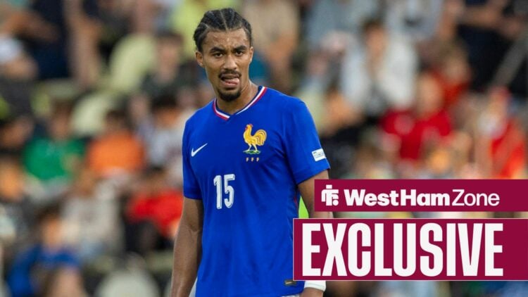 West Ham target Nathan Zeze during the UEFA European Under-21 Championship 2025 Group Stage match between France and Poland.