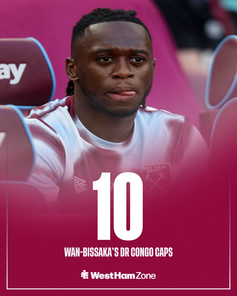 Aaron Wan-Bissaka during the Premier League match between West Ham United and Aston Villa.