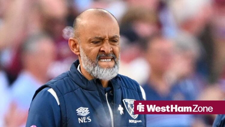 West Ham United manager Nuno Espirito Santo