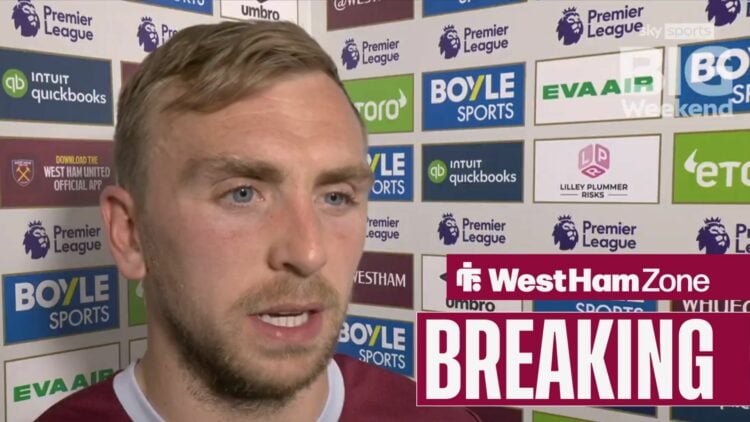 Jarrod Bowen speaking on Sky Sports