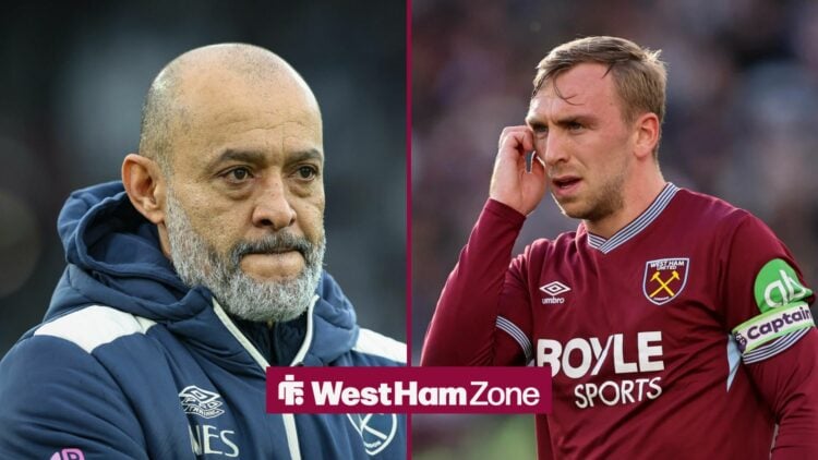 Nuno Espirito Santo and Jarrod Bowen in a side-by-side image