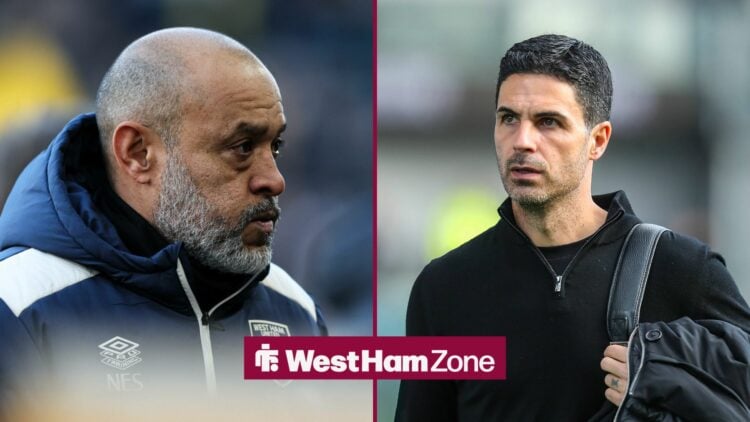 Nuno Espirito Santo and Mikel Arteta side-by-side